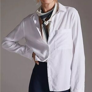 Cloth & Stone White Button-Up Shirt